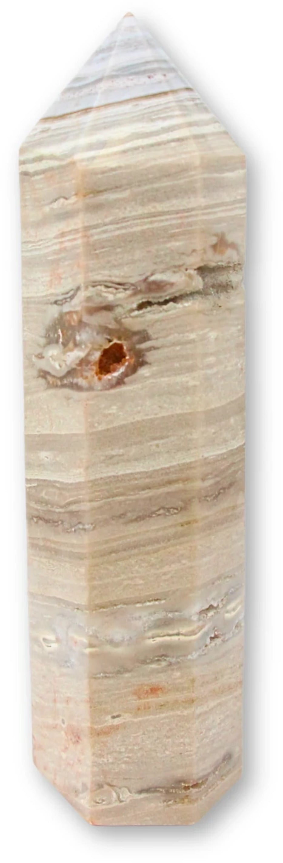 Agat spets, grå, kristalliserad, 20 cm, 1,01 kg, nr 14