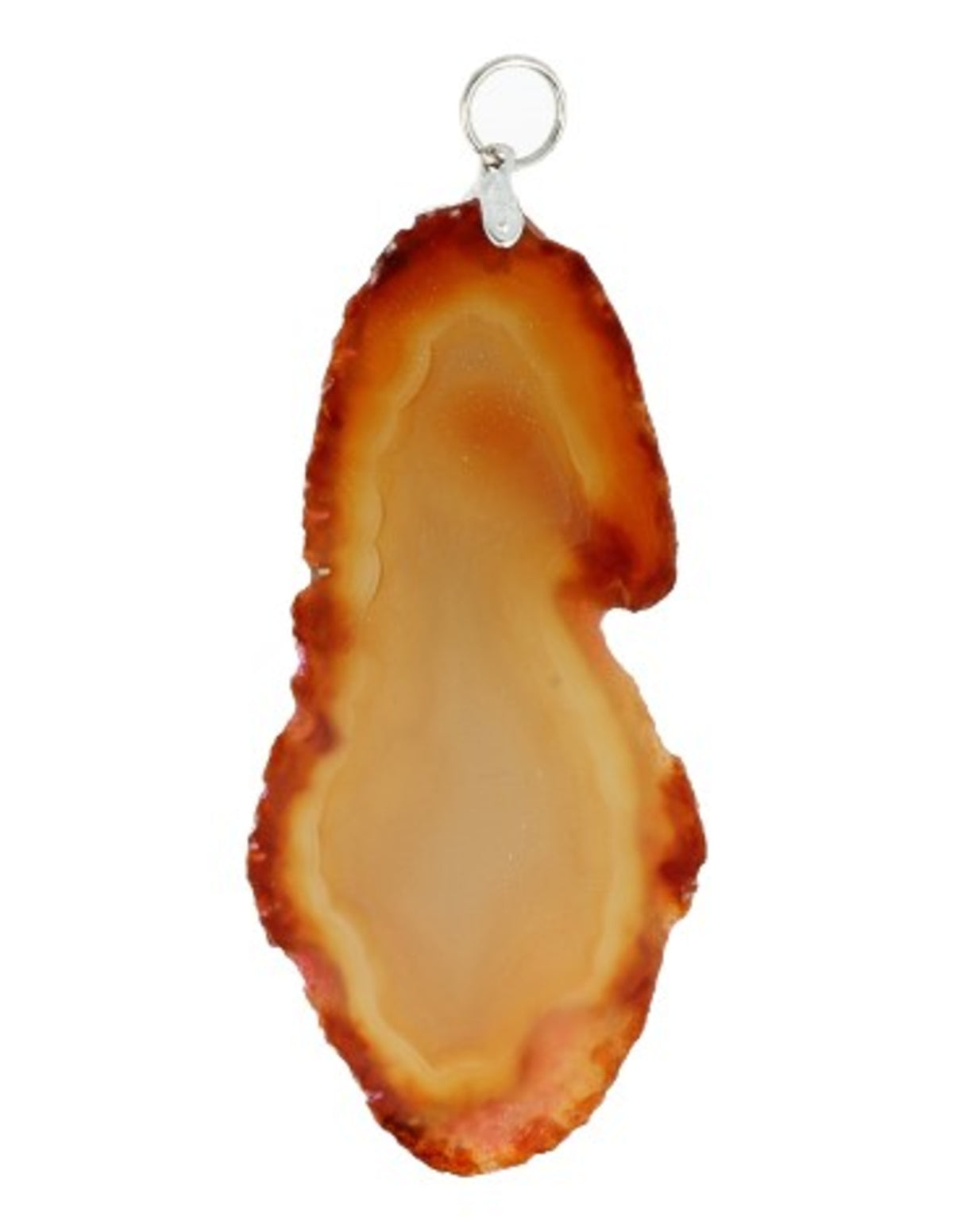 Agatskiva hänge, naturfärgad, 3 till 4 cm