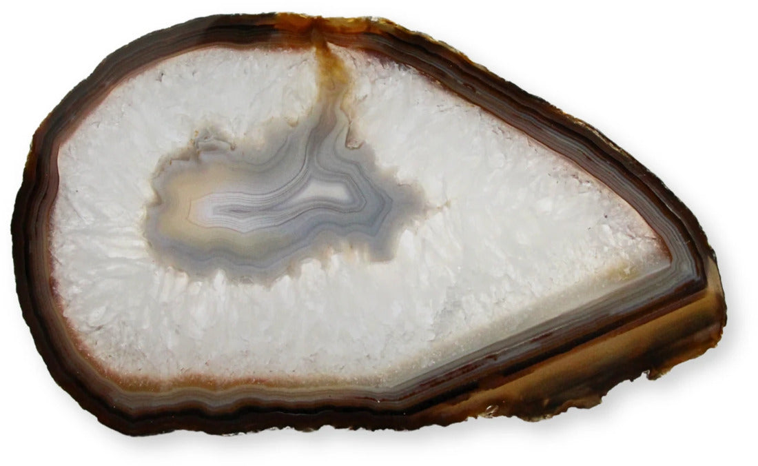 Agat skiva, naturlig, 10 x 20 cm, nr 09