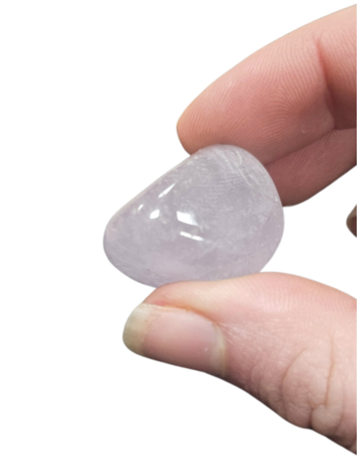 Ametist och bergkristall trumlade stenar, 2 till 4 cm, 50 g