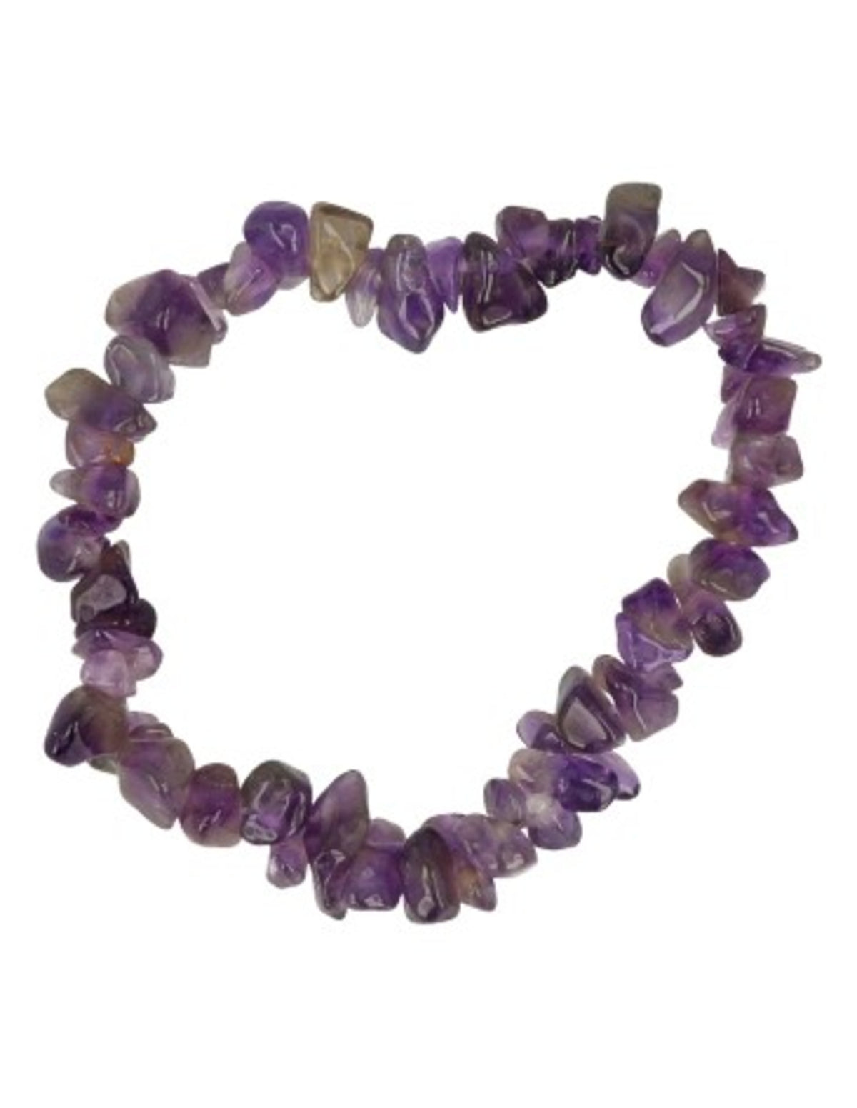 Ametist barnarmband med splitstenar, 13 cm