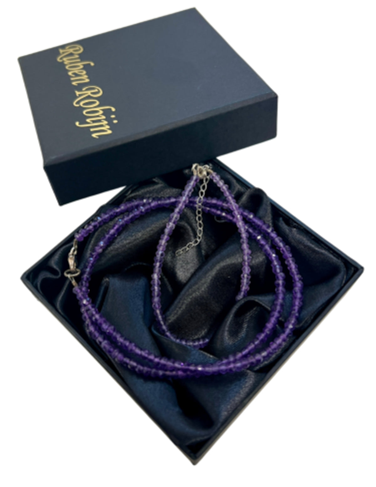 Ametist smyckesset Summer Vibes, halsband och armband
