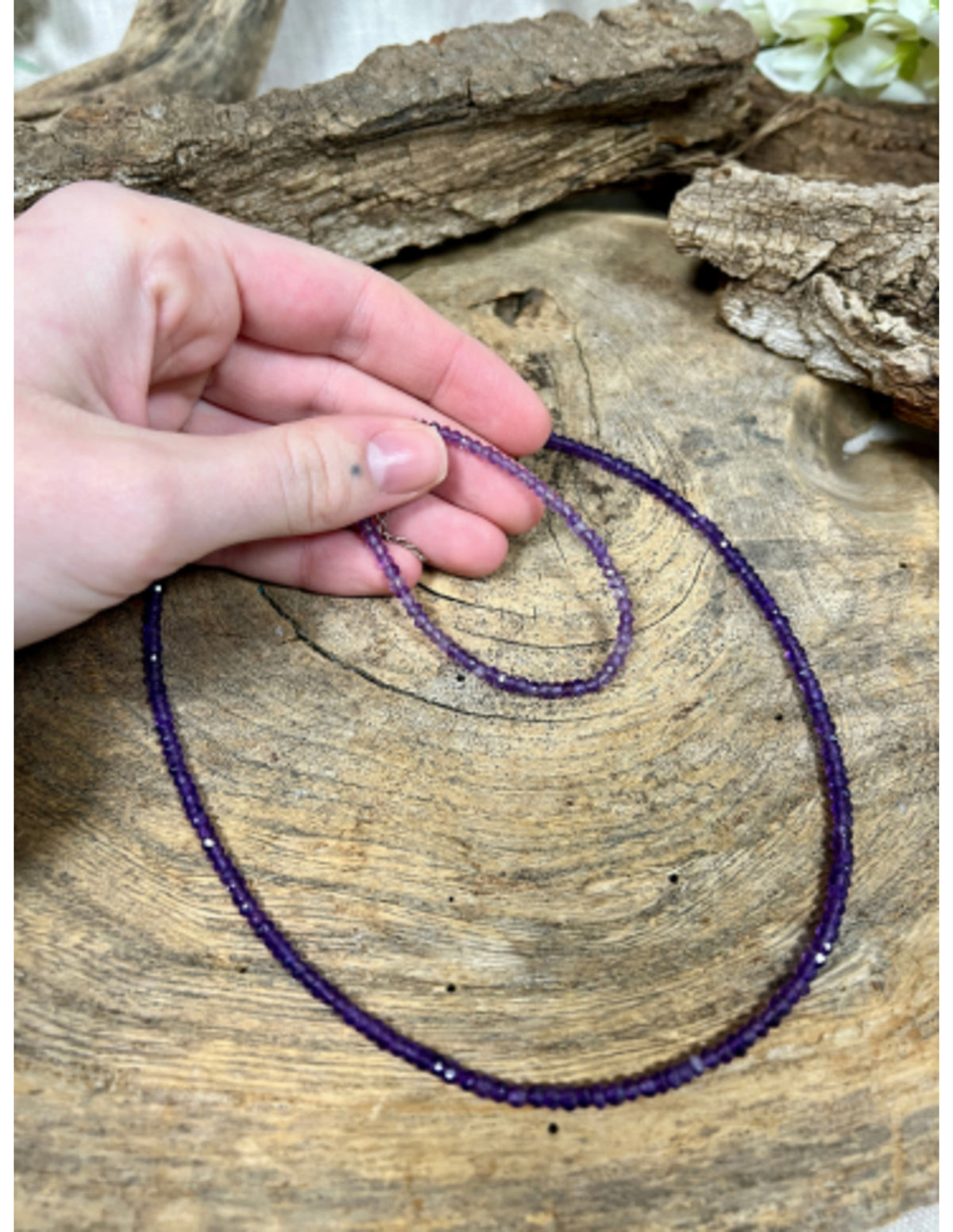 Ametist smyckesset Summer Vibes, halsband och armband