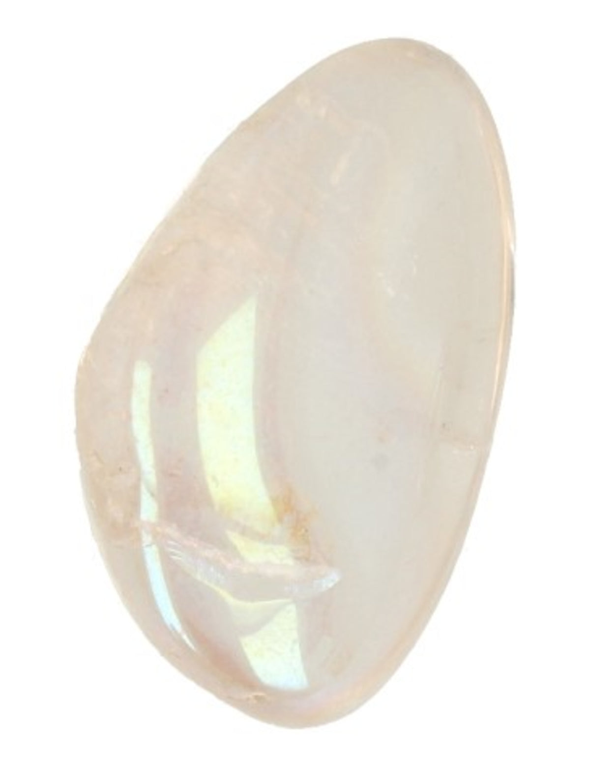 Angel aura trumlad sten (belagd bergkristall), 25 till 30 mm