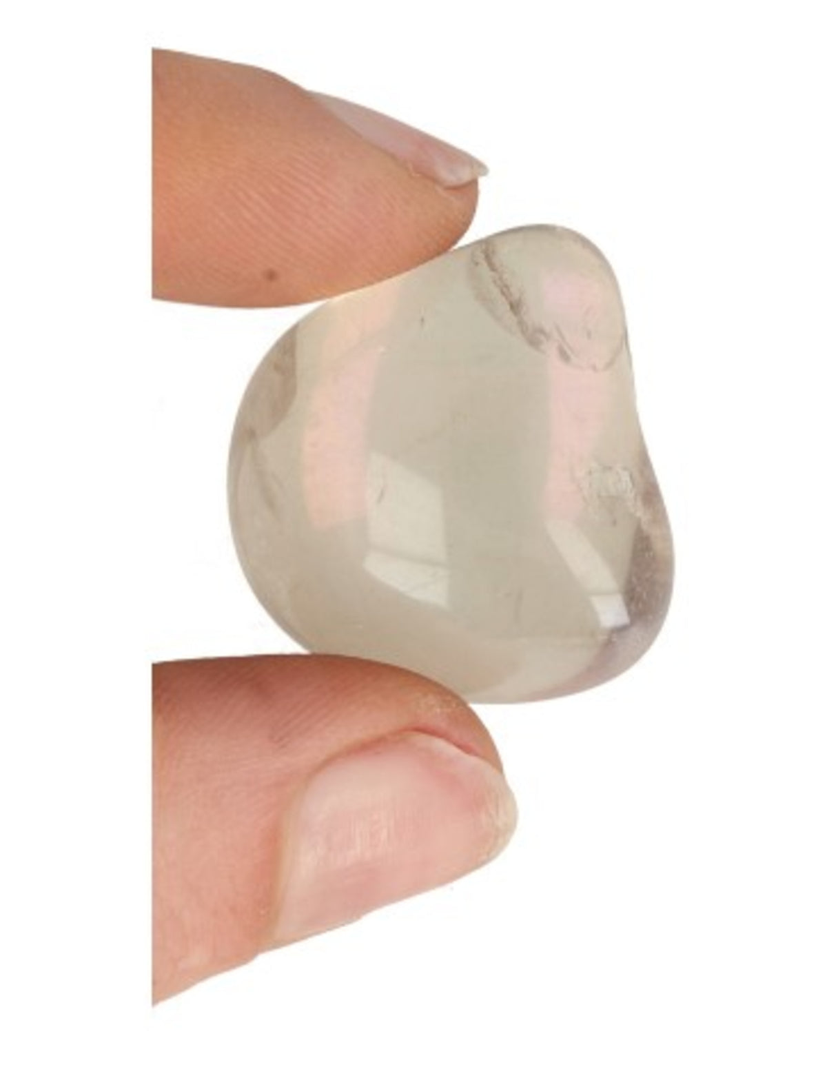Angel aura trumlad sten (belagd bergkristall), 25 till 30 mm