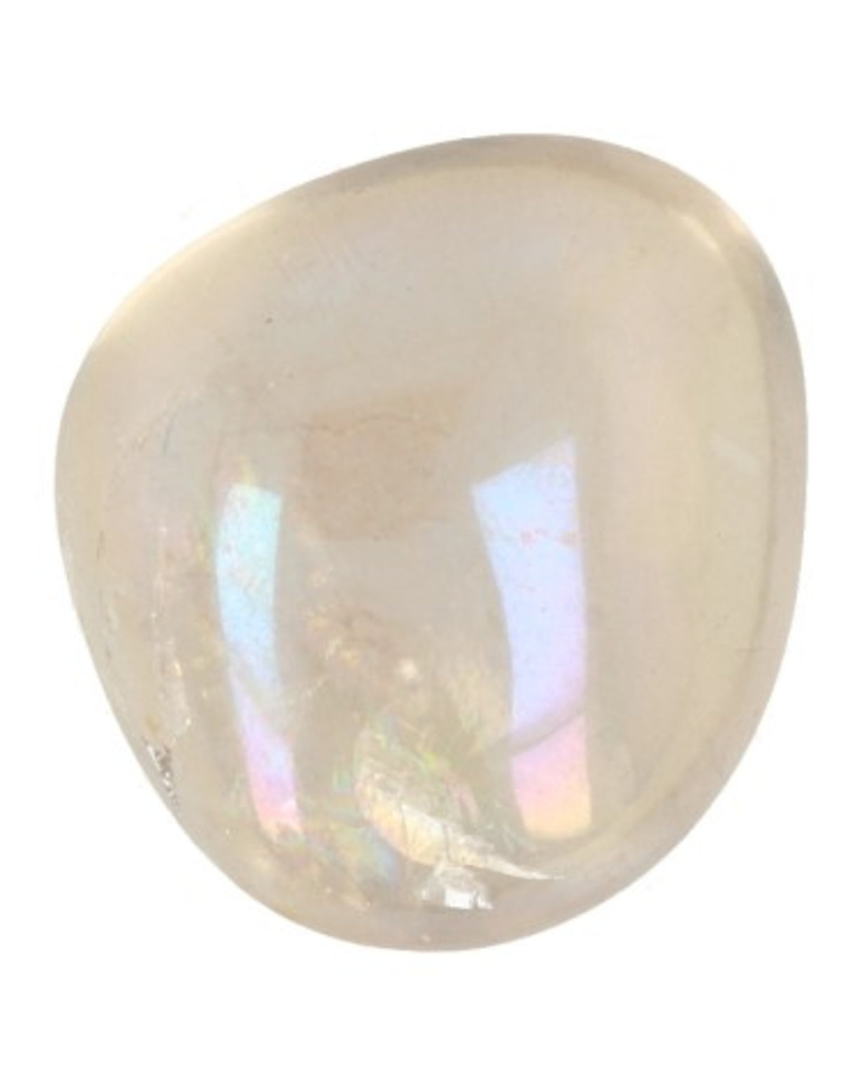 Angel aura trumlad sten (belagd bergkristall), 25 till 30 mm