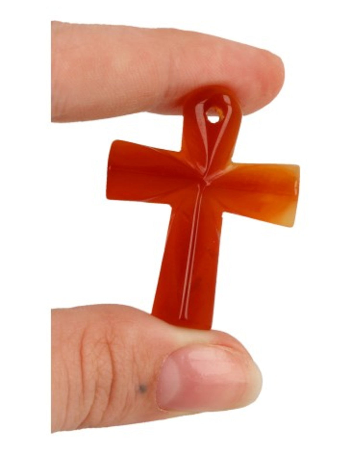 Karneol ankh, hänge i egyptisk symbolform