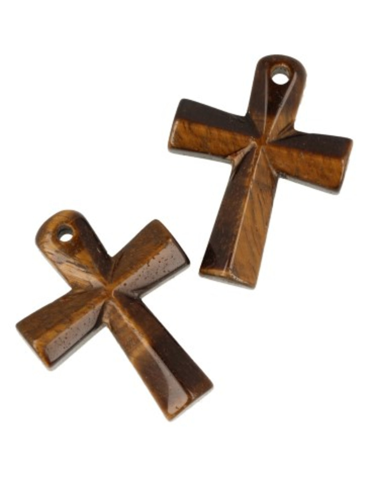 Tigeröga hänge, ankh-kors, 4 cm