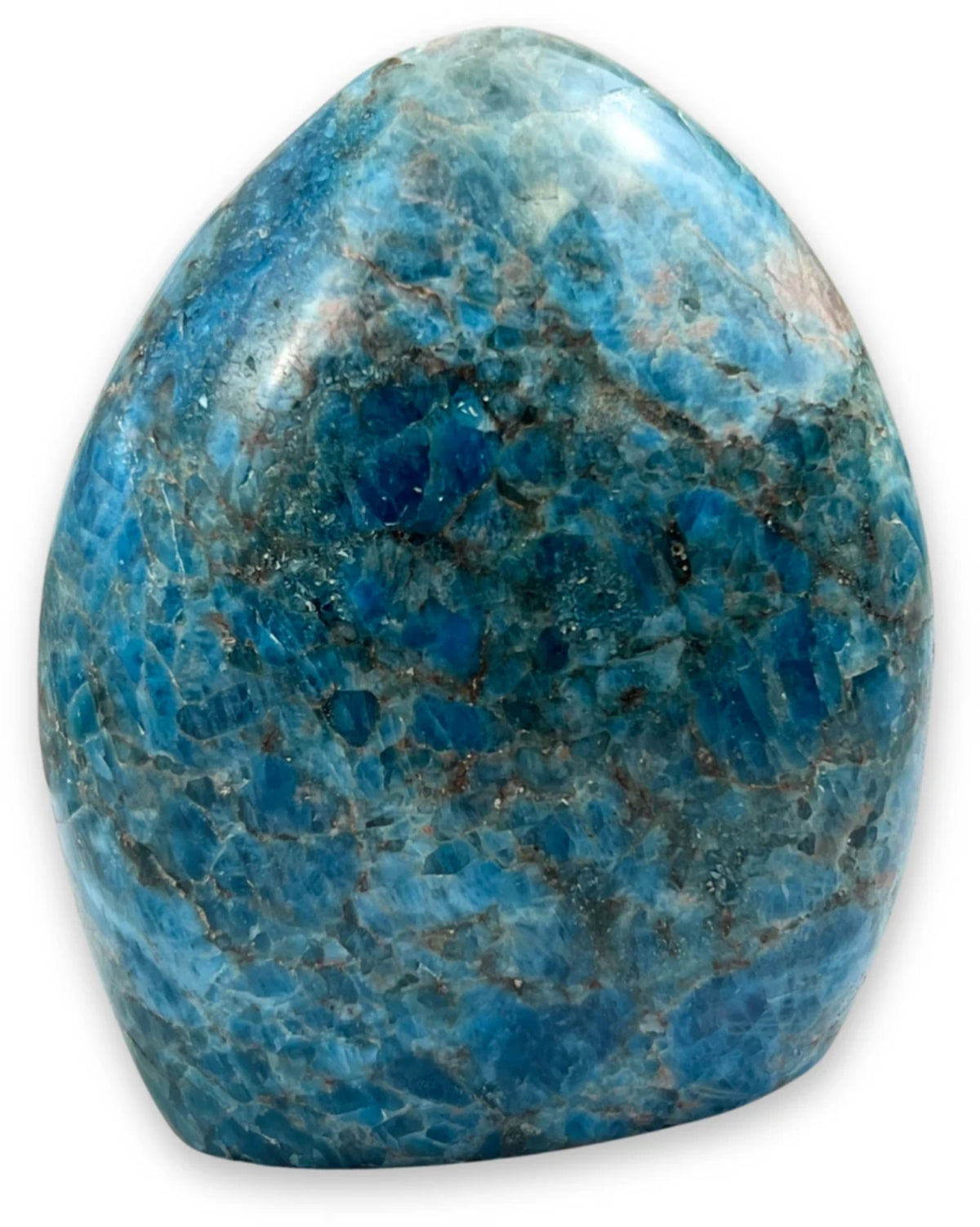 Apatit skulptur, blå till blågrön, 790 g, nr 22