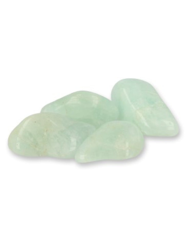 Akvamarin trumlade stenar, A-kvalitet, 50 g (ca 3 till 4 st)