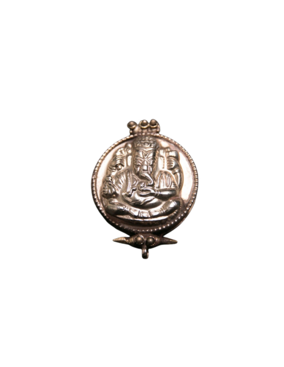 Askhänge i metall, Ganesha, silverfärgat, 5,5 cm
