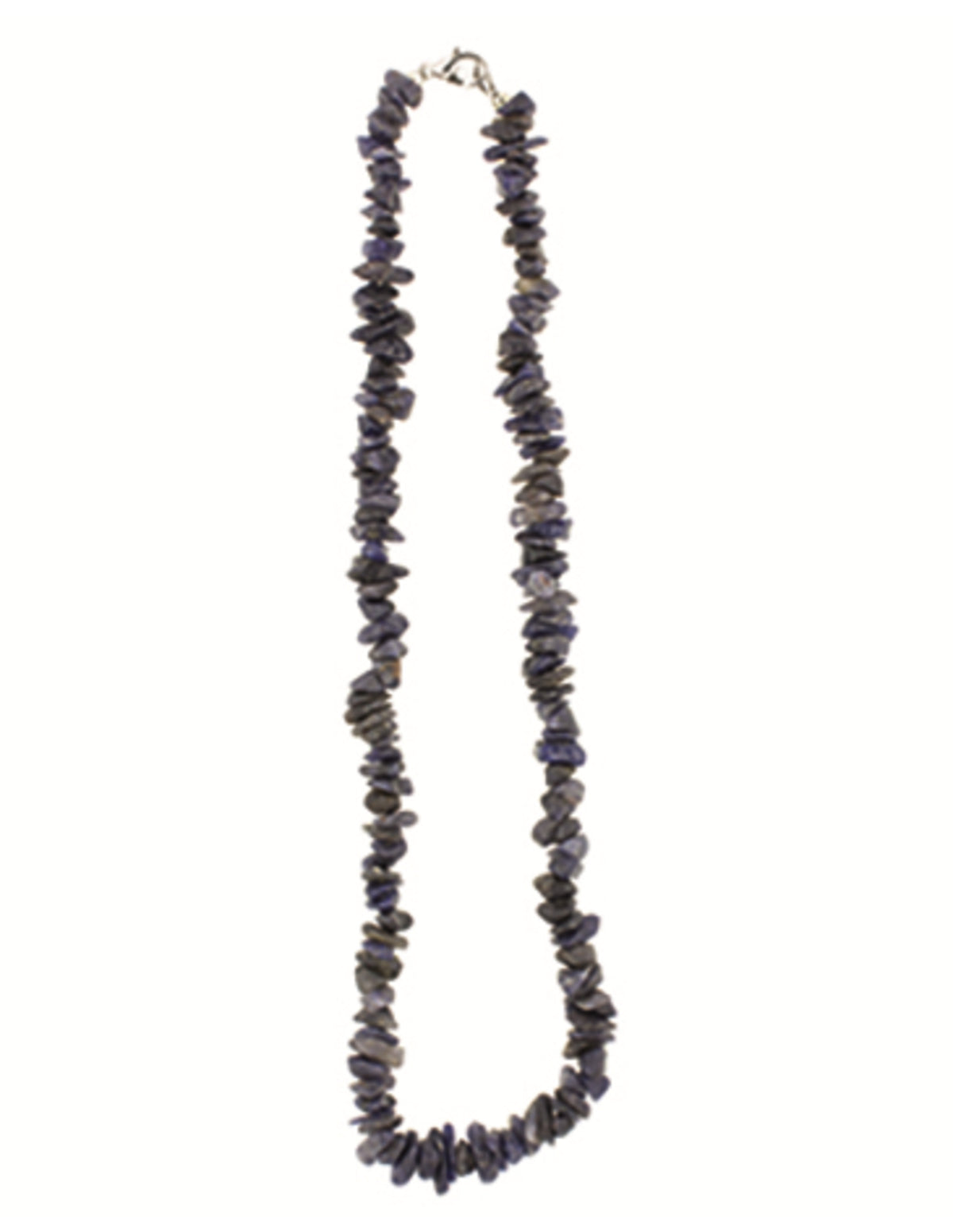 Blå aventurin halsband med splitstenar, 5 till 10 mm