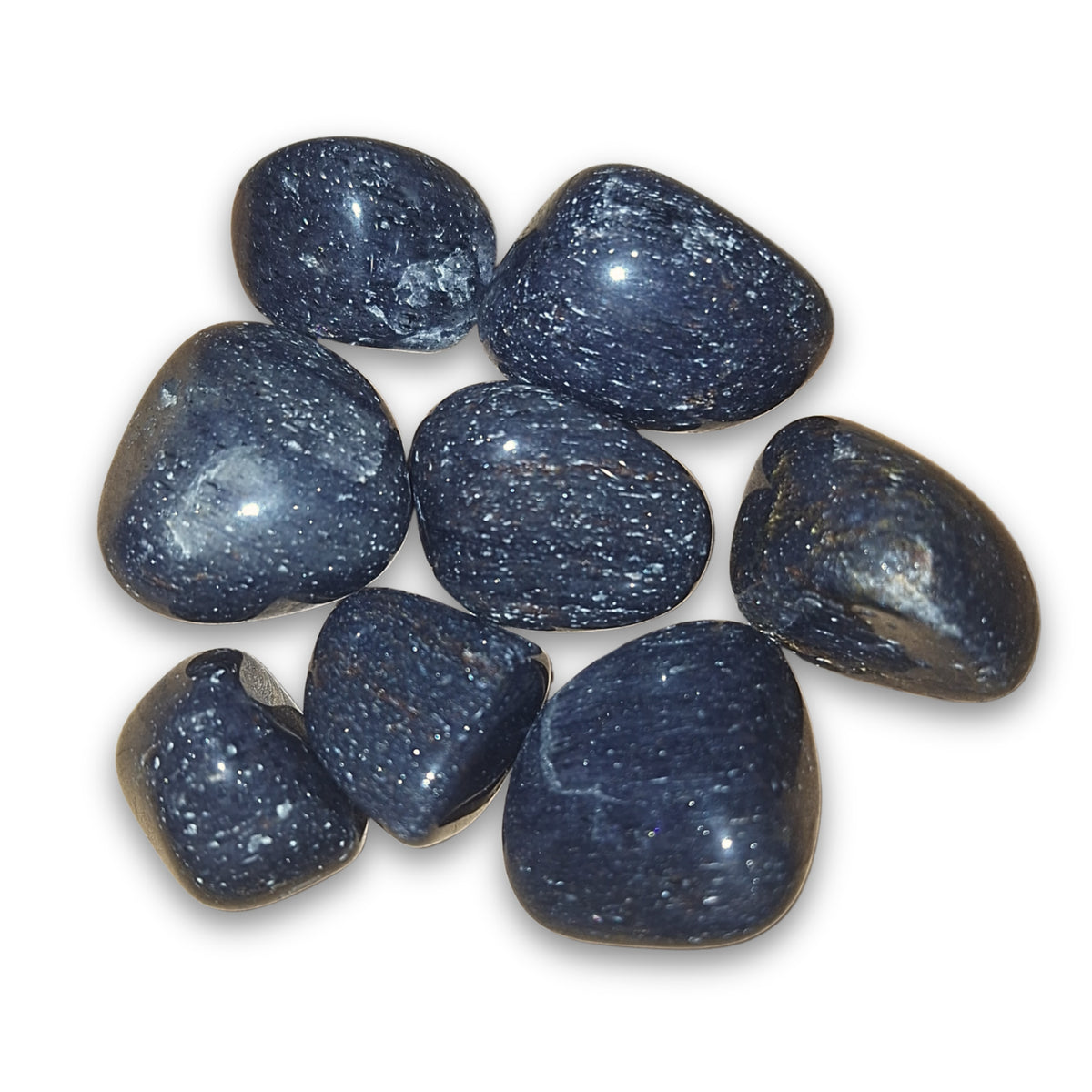 Aventurin trumlade stenar, blå, 2 till 4 cm, 100 g