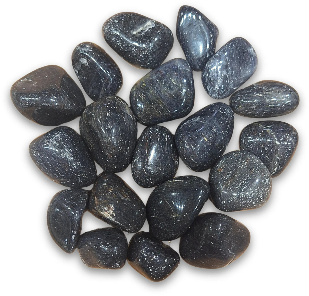Aventurin trumlade stenar, blå, 2 till 4 cm, 250 g
