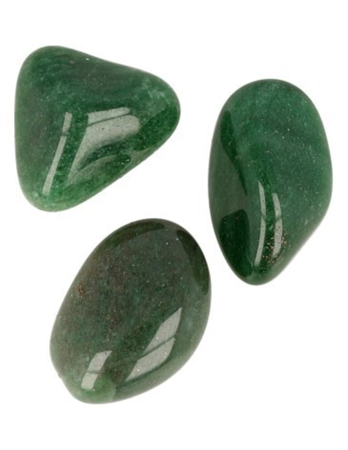 Aventurin trumlade stenar, grön, 100 g (ca 4 st)