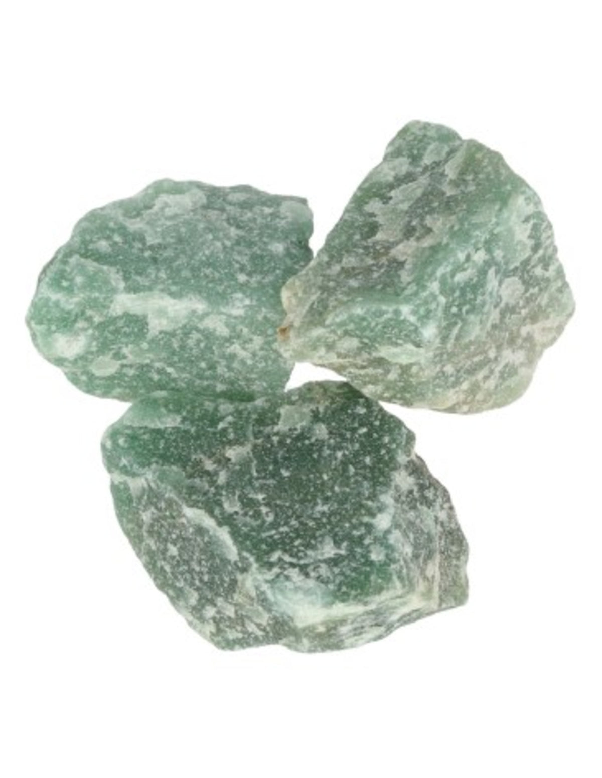 Aventurin grön råa stenbitar, Indien, 250 g