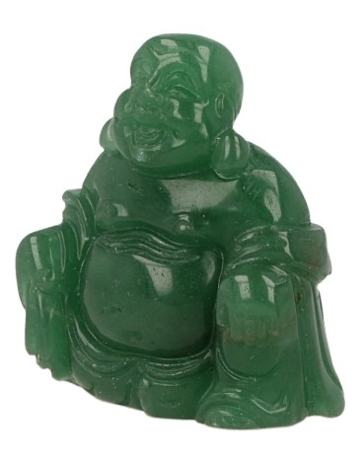 Aventurin Buddha, grön figur, 5 cm