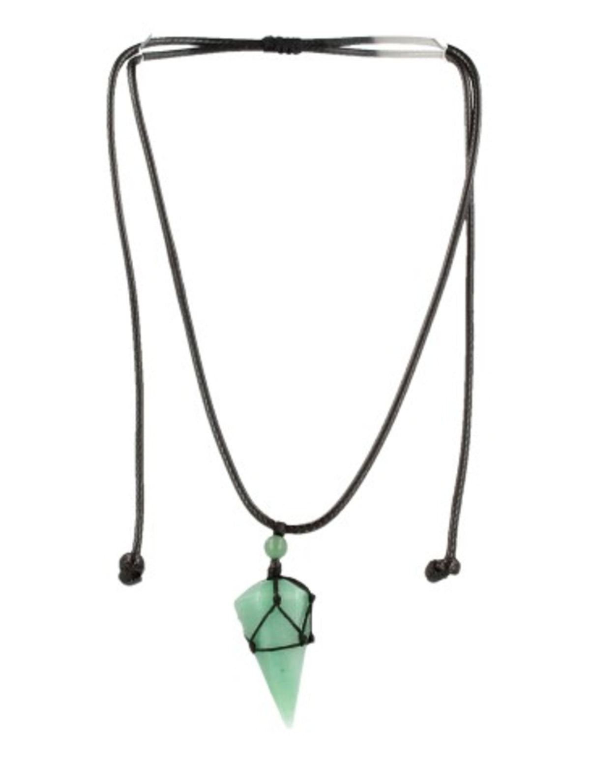 Grön aventurin halsband för män, konhänge