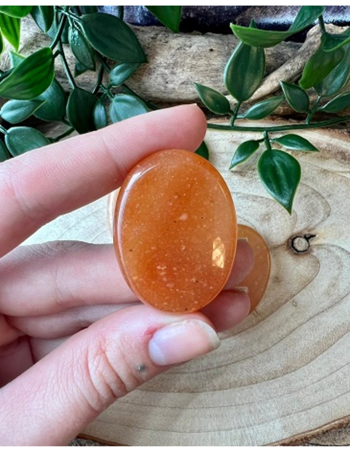 Aventurin sten, orange, 3 till 5 cm