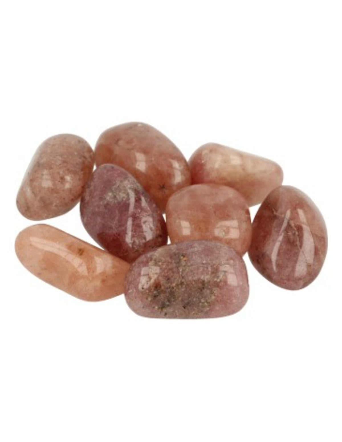 Aventurin trumlade stenar, röd, A-kvalitet, 100 g (ca 8 st)