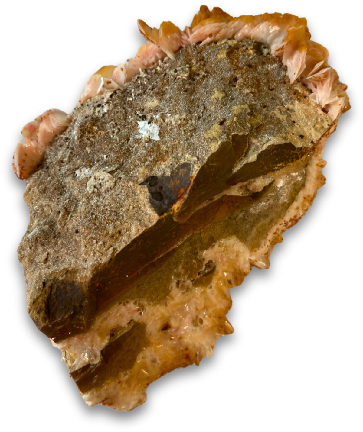 Baryt mineralprov med vanadinit, 12,1 cm, nr 32