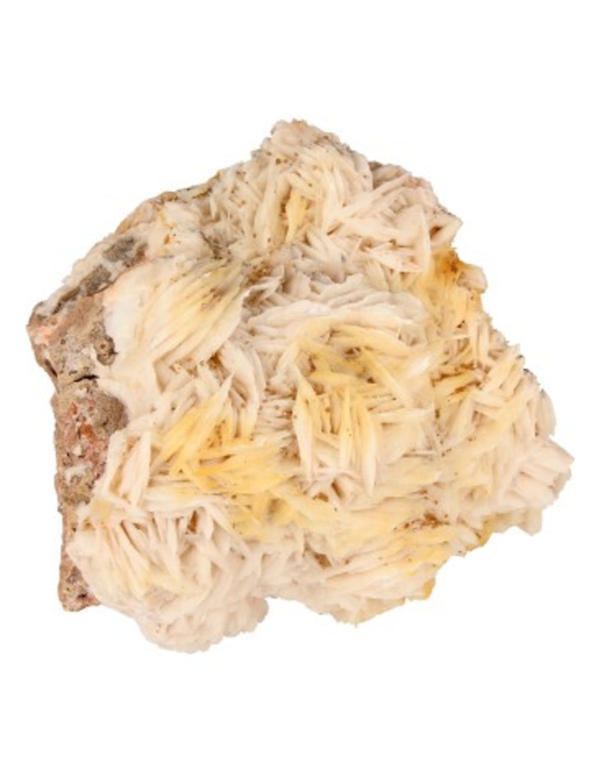 Baryt kristall, vit och orange, rå, nr 25 (2,36 kg)