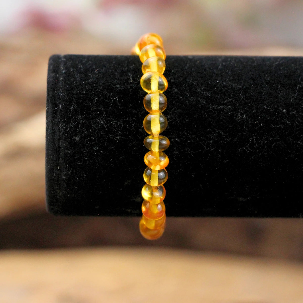 Bärnsten armband för barn, gult