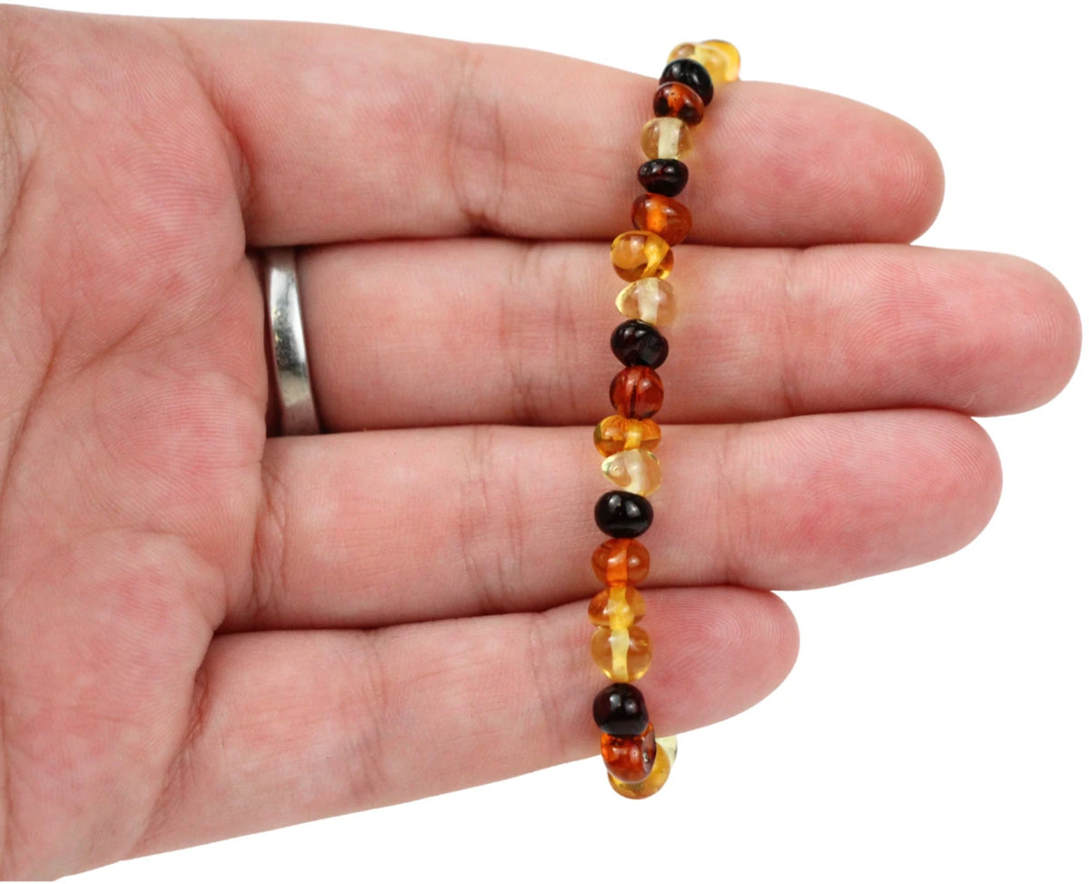 Bärnsten armband för barn, flerfärgat