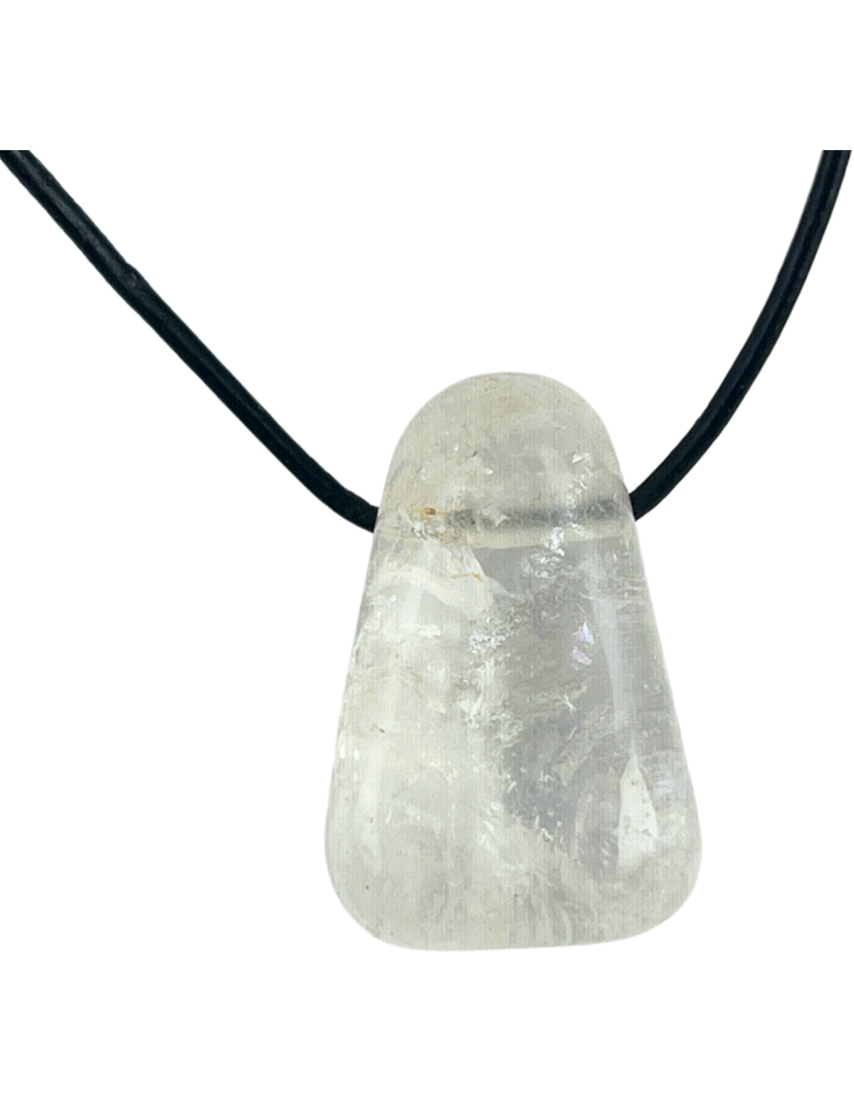 Bergkristall hänge, genomborrat, 2,5 cm