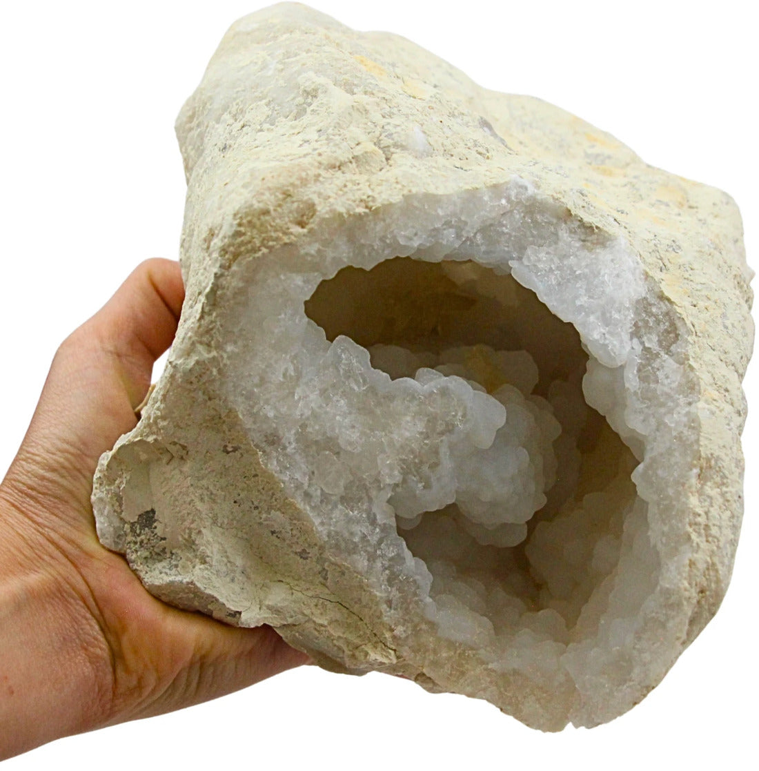 Bergkristall geod med kalcedon och kalcit, 2,3 kg, nr 26