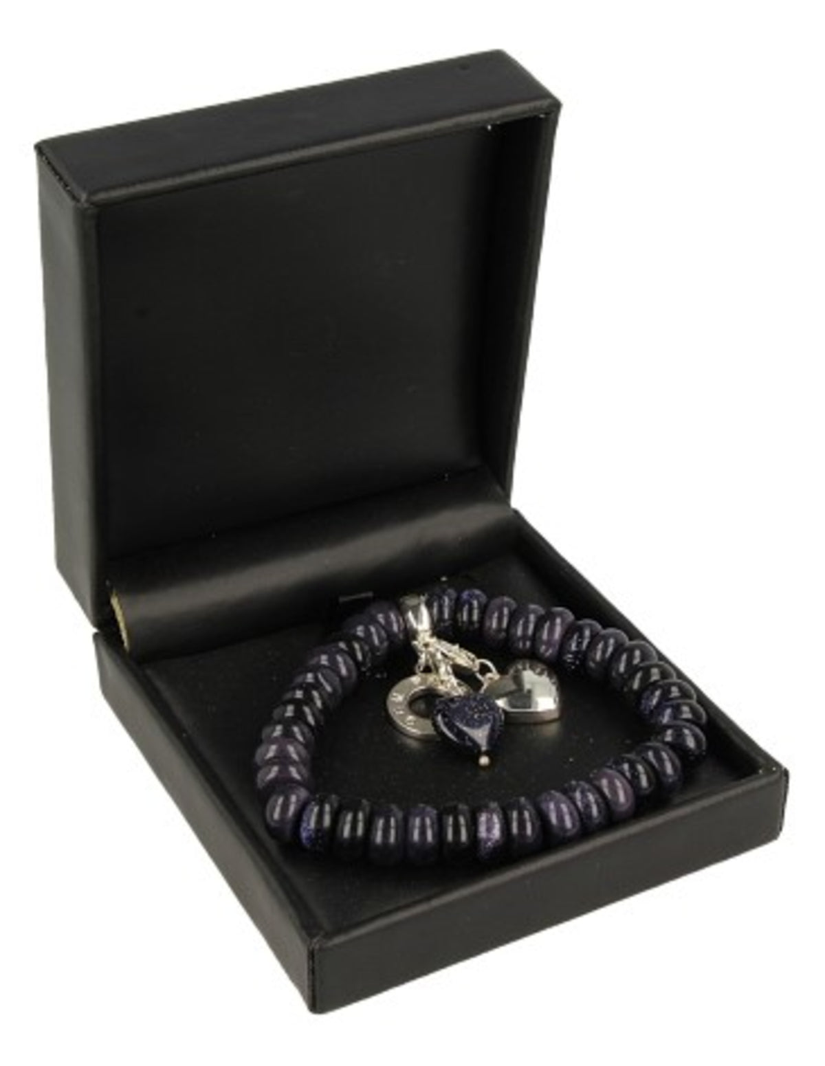 Blå guldsten armband, Ruby Mania nr 25 (glas)