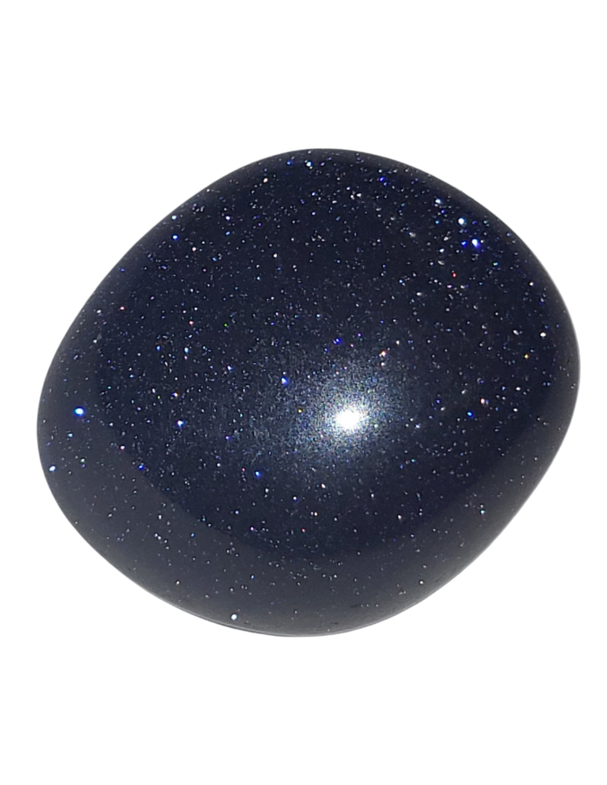 Blaufluss trumlade stenar (syntetiskt glas), blå, 100 g