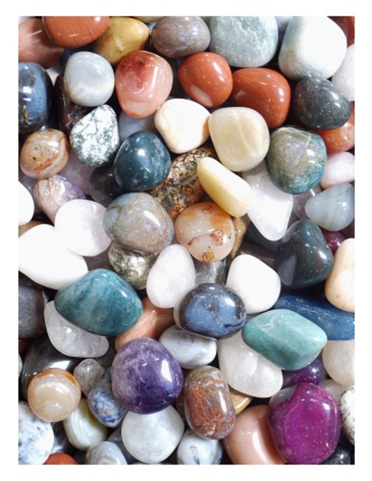 Blandade trumlade stenar, Brasilien mix XL, 200 g