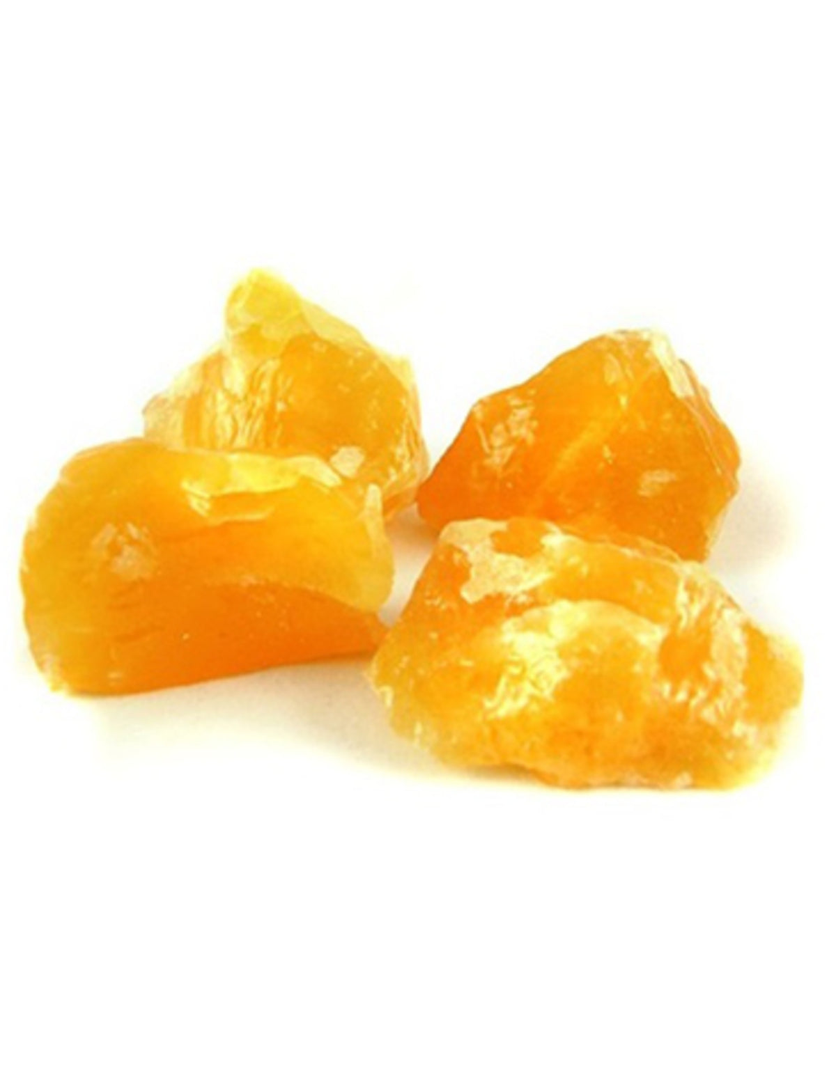 Kalcit gul råa stenar, bitar 2 till 4 cm, 250 g
