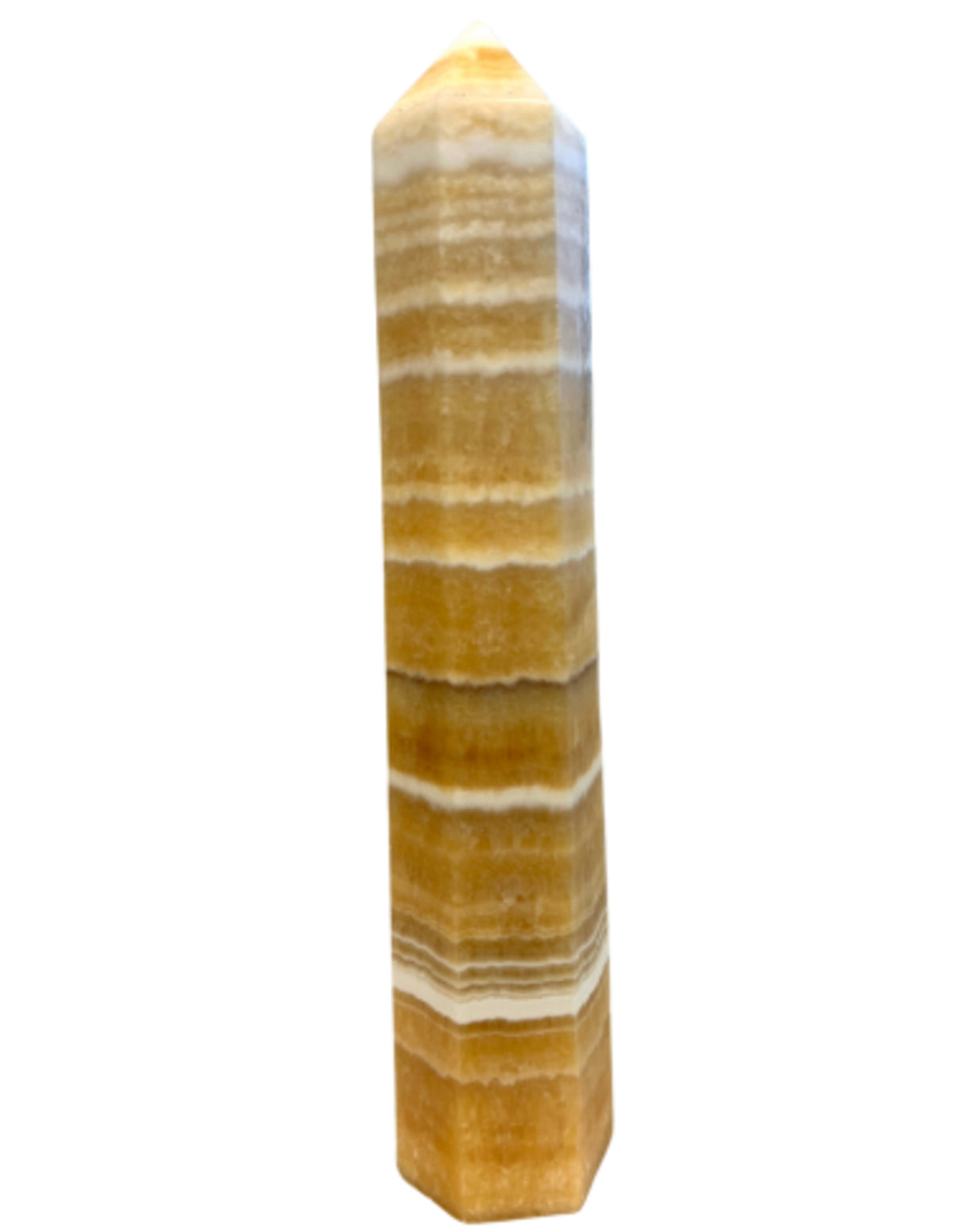 Gul kalcit spets, gul och orange, 23 cm, nr 03