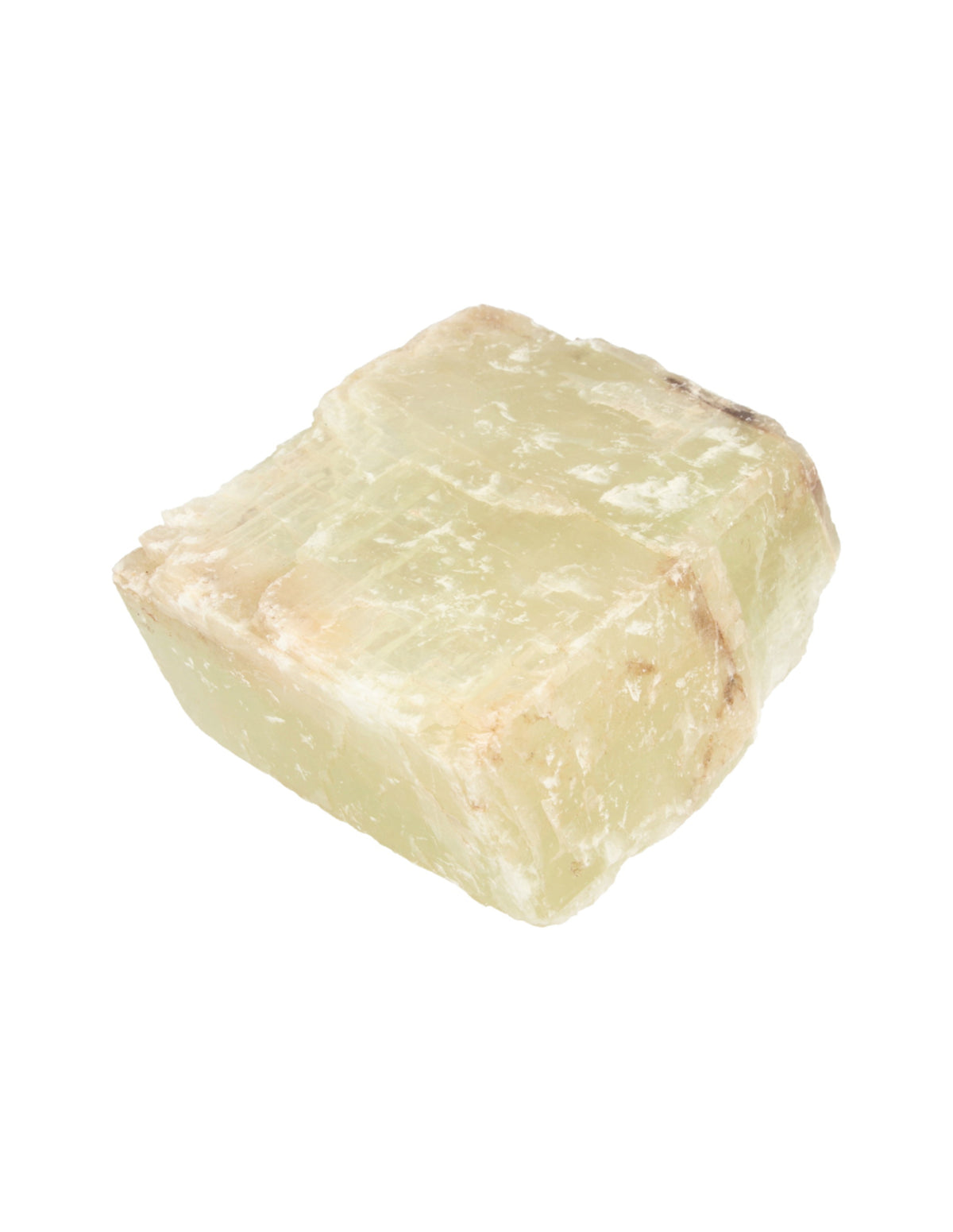 Kalcit grön dubbelspat, rå, från Mexiko, 1 till 1,25 kg