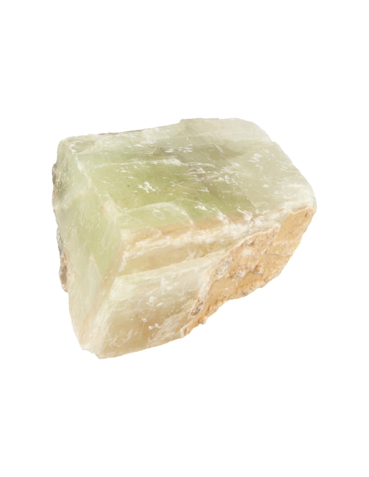 Kalcit grön dubbelspat, rå, från Mexiko, 1,25 till 1,5 kg