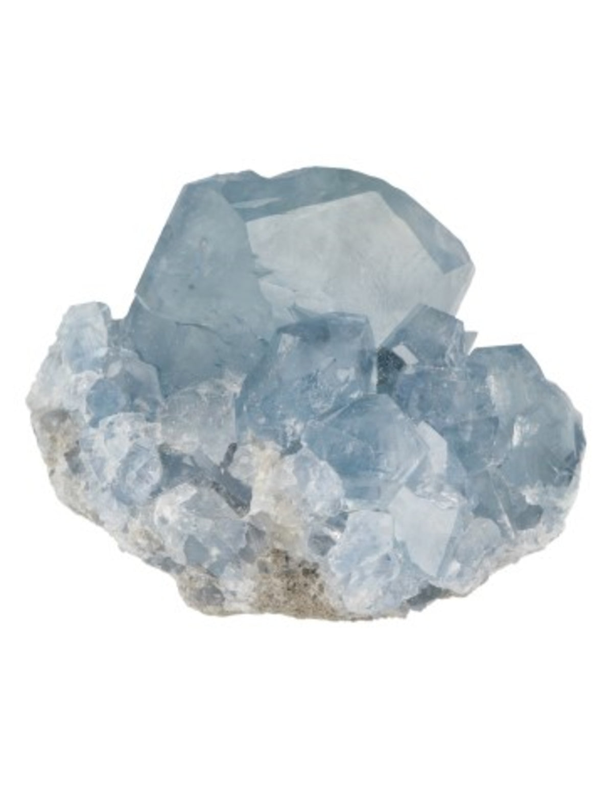 Celestin råa bitar, 3 till 5 cm, 40 till 110 g per bit