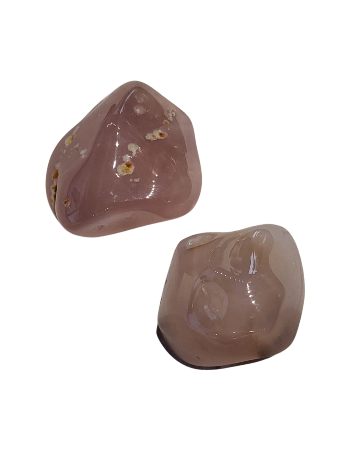 Rosa kalcedon trumlade stenar, Malawi, 100 g
