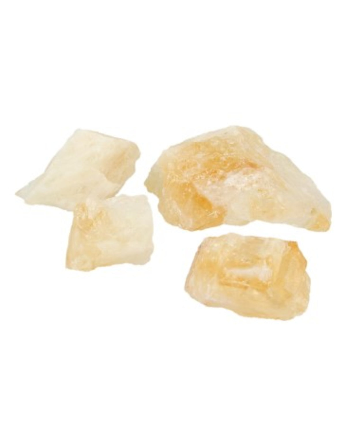 Citrin råa spetsar, upphettad, 250 g, Brasilien