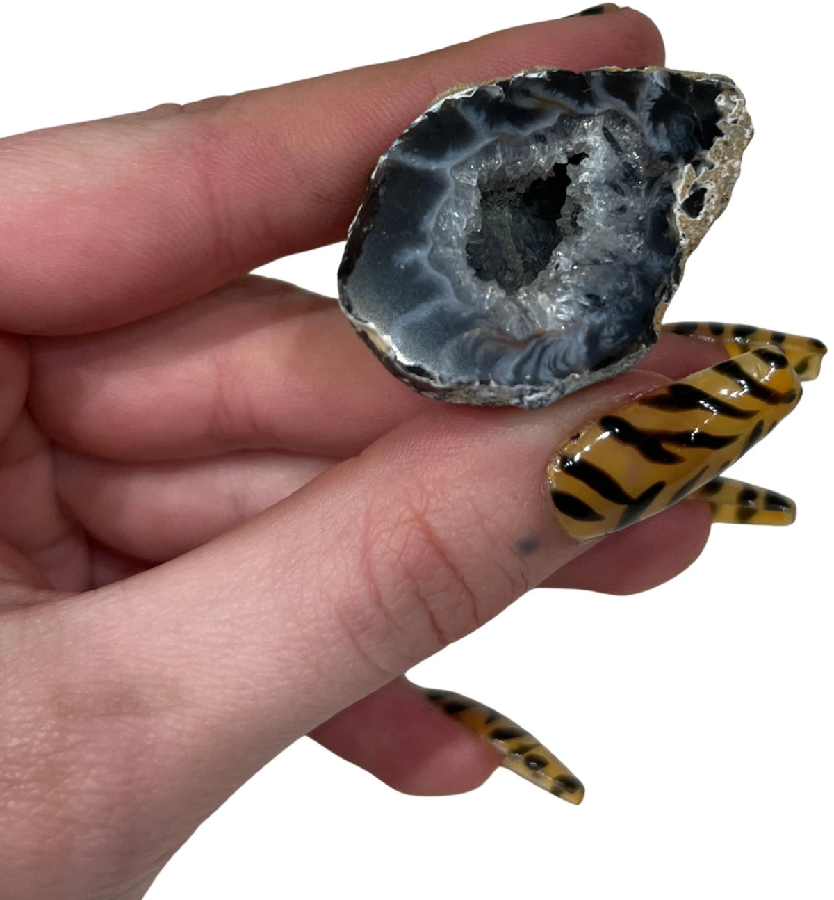 Agat geod i ask, ask 5 x 4,5 cm