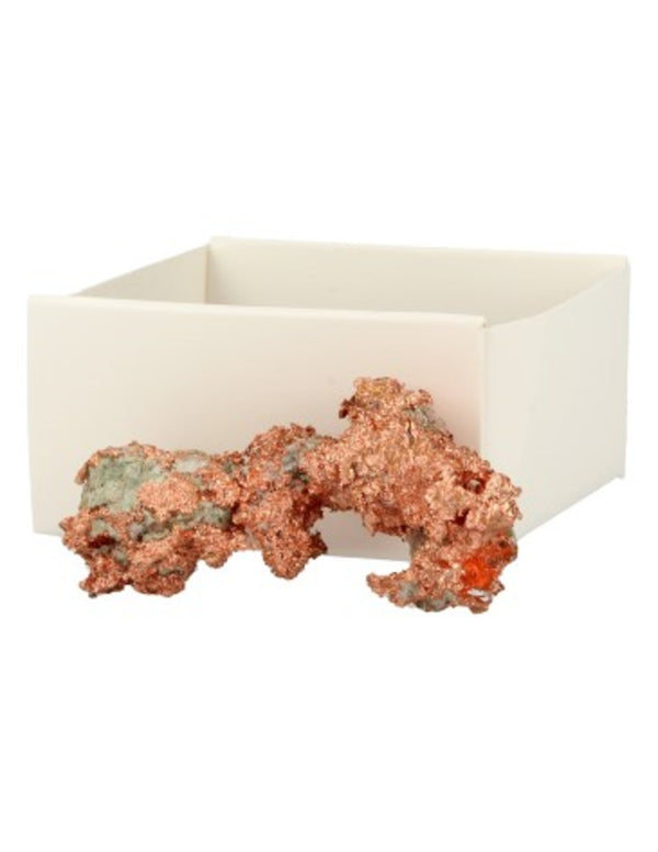 Koppar mineralprov i ask, ca 2,5 cm