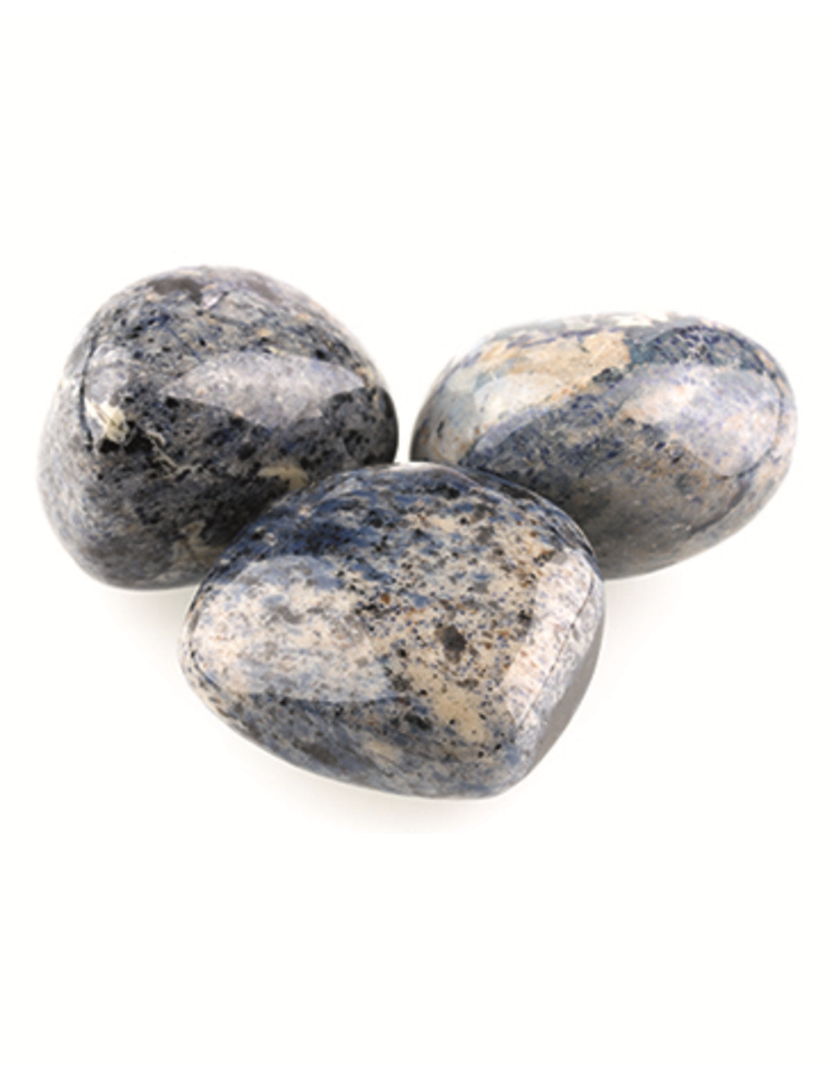 Dumortierit trumlade stenar, ca 3 st, 20 till 40 mm, 100 g