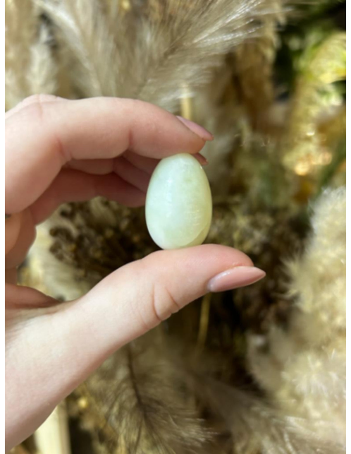 Serpentin ägg, polerat, 30 x 20 mm