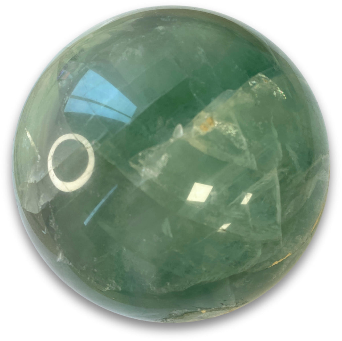 Fluorit kula, grön, 10 cm, nr 227