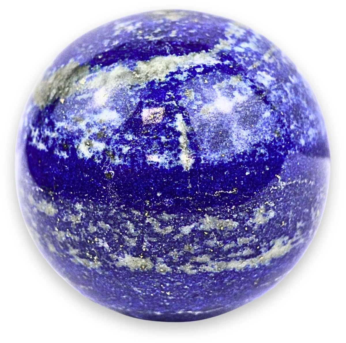 Lapis lazuli kula, polerad A-kvalitet, 55 till 60 mm