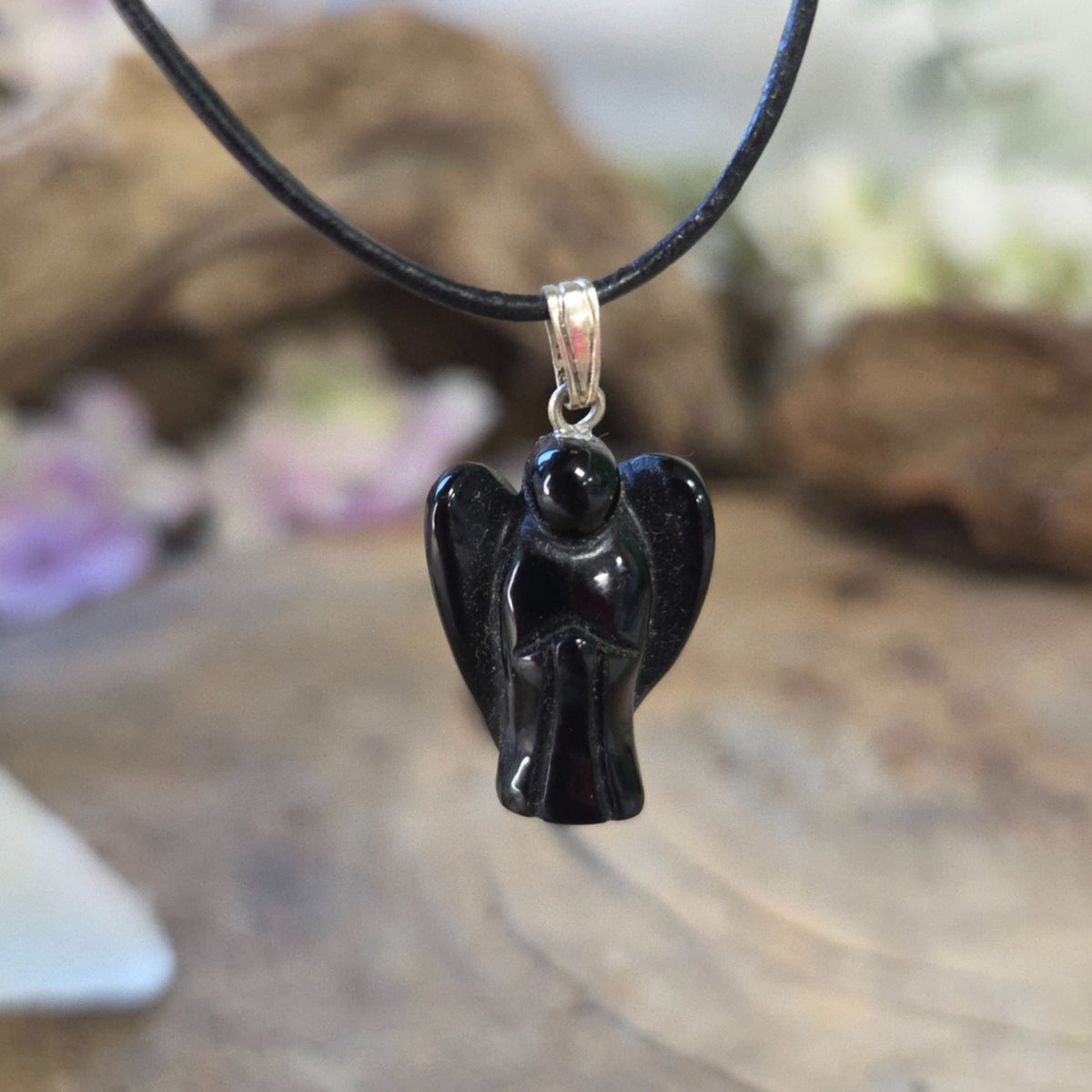 Onyx änglahänge, 20 mm