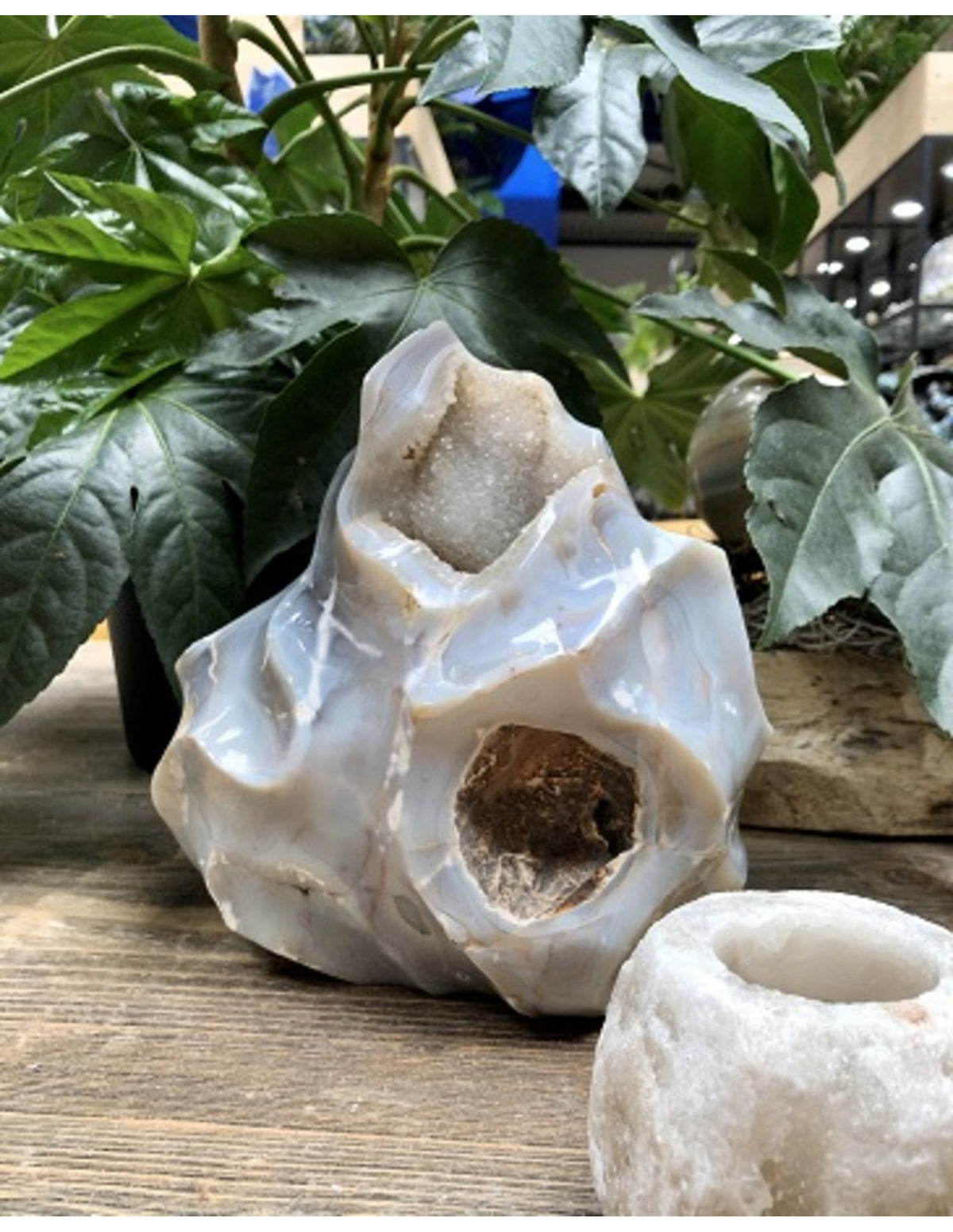 Agat skulptur, feng shui-flamma, 23,5 cm, 5,95 kg, nr 2