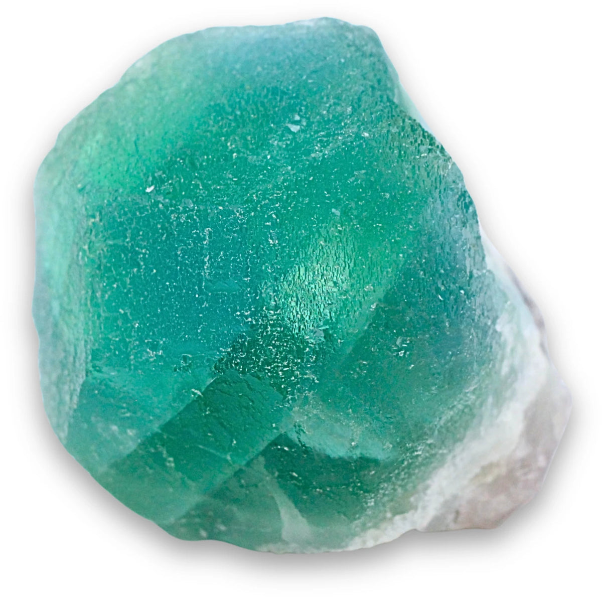 Fluorit kub, grön, på kvarts, 6,3 cm, nr 14