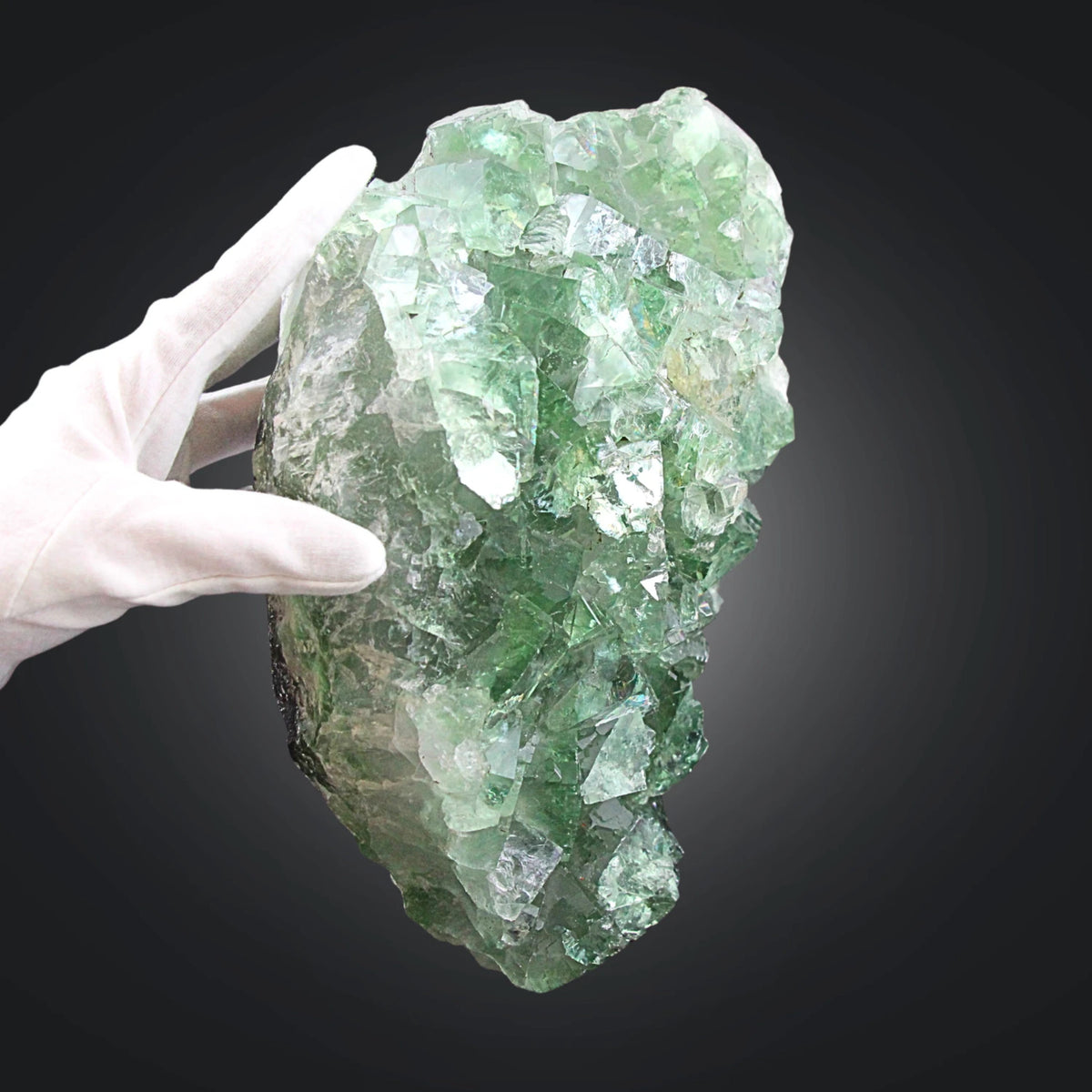 Fluorit grön kristall, rå, 30 x 12 x 19 cm, 9,4 kg, nr 94